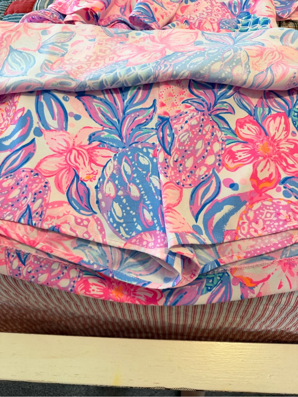 Lilly Pulitzer Pink Floral One-Shoulder Ruffle Shift Dress - Picture 6 of 10